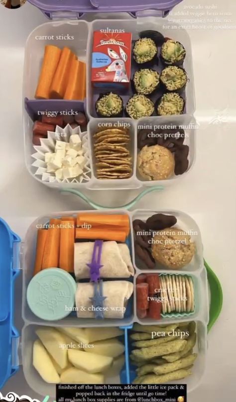 Sushi Lunch Box Ideas, Bento Lunchbox Ideas, Lunch Sushi, Sushi Lunch, Bento Lunchbox, Cheese Wrap, Carrot Sticks, Healthy School Lunches, Protein Muffins