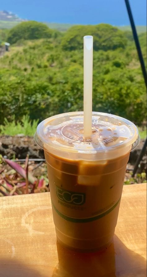 Paradise Aesthetic, Hawaii Kona, Coffee Aesthetics, Kona Coffee, Coffee Farm, Tropical Garden, Big Island, Coffee Bar, Iced Coffee