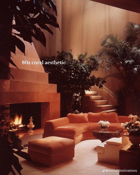 1980s Apartment, 80s Luxury Interior, 80s Living Room Aesthetic, 80s Lifestyle, 70s Apartment, 80s Apartment, Penthouse Decor, 80s Deco, 80s Interior Design