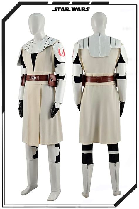 Adult Obi Wan Kenobi Cosplay Full Set Halloween Uniform Jedi Tunic Costume for Men Including: Inner Shirt, Trench coat, Pants, Belt, Fanny pack, Shoulder Armor, Gloves, Shoulder guard, Wrist guard, Knee guard, Leg guard. This Costume is Stylish and High quality. This costume is the better choice for Halloween, Christmas, Festival, Comic Show, Party, Role Play, Wedding, Vacation, etc. It's a good gift for your parents, children, brothers, boyfriend, girlfriend, colleague, etc. Obi Wan Costume Diy, Obi Wan Costume, Obi Wan Kenobi Diy Costume, Obi Wan Kenobi Armor, Obi Wan Kenobi Mandalorian Armor, Obi Wan Kenobi Cosplay, Obi Wan Kenobi Clone Wars Armor, Jedi Temple Guard Cosplay, Tunic Costume