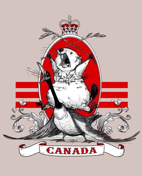 The majestic Canadian beaver riding a goose while wearing a maple leaf bikini Meanwhile In Canada, Cars Magazine, Canadian Things, I Am Canadian, Canada Eh, Happy Canada Day, O Canada, Canadian Flag, Canada Day