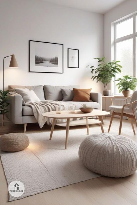 Looking to cozy up your living space? Scandinavian decor is the answer! By blending minimalist designs with warm textiles, you can create an inviting atmosphere. Explore our guide for tips on lighting and layout that will elevate your home decor game. Say goodbye to cold spaces and hello to warmth and style!#HomeInspo #ScandiDecor #CozyHome #InteriorStyle #HyggeLiving Minimalist Bohemian Living Room, Comfy Space, Hygge Living, Minimalist Bohemian, Scandi Decor, Bohemian Living, Bohemian Living Room, Minimalist Designs, Scandinavian Decor