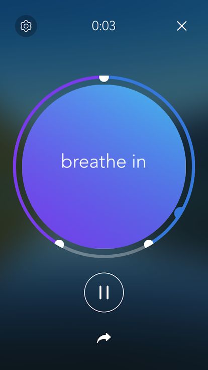 Calm AppBreathe exercise UI Breath Exercises, Wellness Campaign, Meditation Wallpaper, Task App, App Style, Take Deep Breaths, Sleep App, Mindfulness App, Calm App