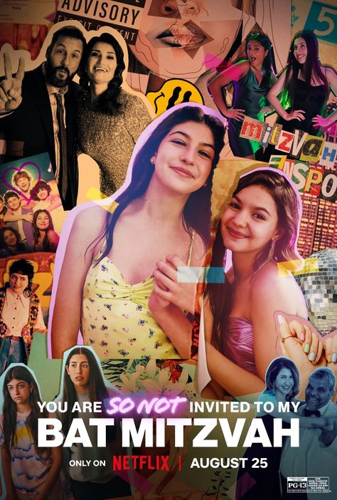 You Are So Not Invited To My Bat Mitzvah Sadie Sandler, Jackie Sandler, Middle School Drama, Best Teen Movies, Not Invited, Film Netflix, Idina Menzel, Teen Movies, Movie Streaming