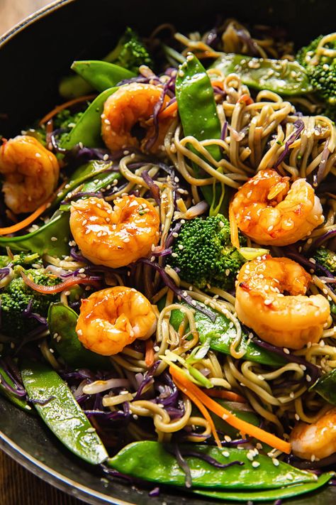 Prawns Stir Fry, Shrimp Stir Fry With Noodles, Prawn Stir Fry Recipes, Prawns Stir Fry Recipes, Prawns And Broccoli Recipe, Asian Prawns Recipe, Prawn Stir Fry Recipes Healthy, Prawn And Broccoli Stir Fry, Prawn Noodle Stir Fry