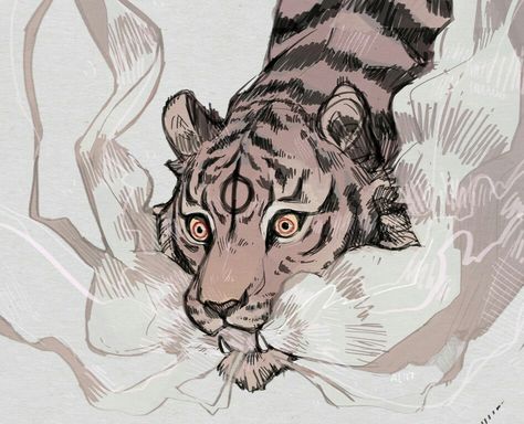 quietconcert Seni 2d, Tiger Art, Arte Sketchbook, Arte Inspo, Wow Art, A Tiger, Creature Design, A Drawing, Creature Art