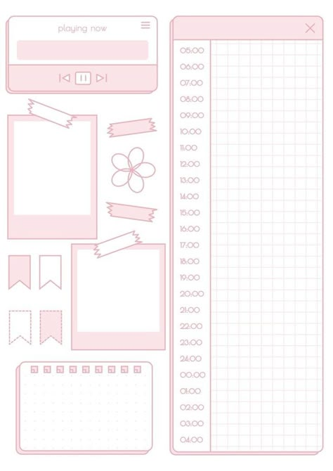 Digital Planner Stickers Pink, Journal Ideas Goodnotes, Kilonotes Sticker, Goodnotes Template Aesthetic, Cute Stickers For Notes, Kawaii Frame Png, Digital Notes Aesthetic Template, Pink Digital Stickers, Digital Journaling Ideas