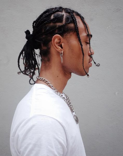 Men Long Braids, Braid Mullet, Asian Braids, Mullet Braids, Hair Like Wool, Dread Braids, Asian Men Hairstyle, Braids For Boys, Plaits Hairstyles