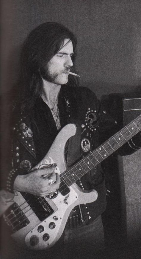 Lemmy Kilmister, A Man, Long Hair, Guitar, Black And White, Hair, White, Black