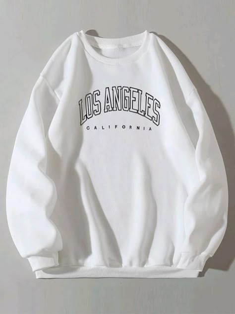 Harajuku Clothes, California Sweatshirt, Letter Print Hoodie, Loose Outfit, Women Hoodies Sweatshirts, 가을 패션, Pullover Jacket, Print Pullover, Fit Style