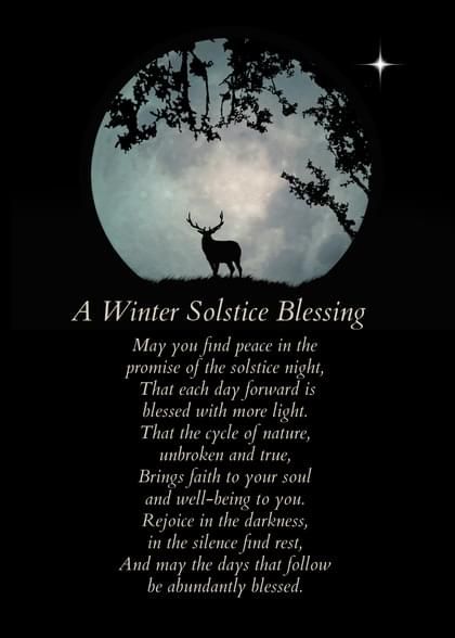 Winter Solstice Blessing, Winter Solstice Poems, Winter Solstice Quotes, Solstice Quotes, Full Moon Tarot, Winter Solstice Traditions, Yule Celebration, Winter Solstice Celebration, Solstice And Equinox