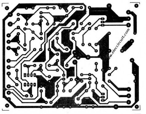 60W RMS OTL integrated audio amplifier circuit Circuit Art, Circuit Board Design, Pcb Design, Integrated Amplifier, Black White Art, Audio Amplifier, Circuit Diagram, Organic Design, Electronics Projects