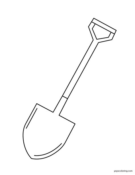 Shovel Drawing, Shovel Art, Preschool Counting Worksheets, Fruit Coloring, School Works, English Project, Preschool Counting, English Projects, Fruit Coloring Pages