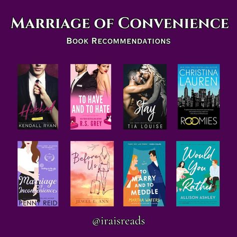 Marriage Of Convenience Book Recommendations Books featured: Hitched by @kendallryan1 To Have And To Hate by @authorrsgrey Stay by @authortlouise Roomies Breaths by @christinalauren Marriage Of Inconvenience by Penny Reid Before Us by @authorjeweleann To Marry And To Meddle by @marthabwaters Would You Rather by @authorallisonashley #book #bookstagram #booklover #booknerd #bookaddict #booklove #bookcommunity #bookrecommendations #bookblogger #bookgram #booklife #bookphoto #read #readi... Penny Reid, Marriage Of Convenience, Christina Lauren, Book Community, Would You Rather, Book Blogger, Book Addict, Book Of Life, Book Nerd