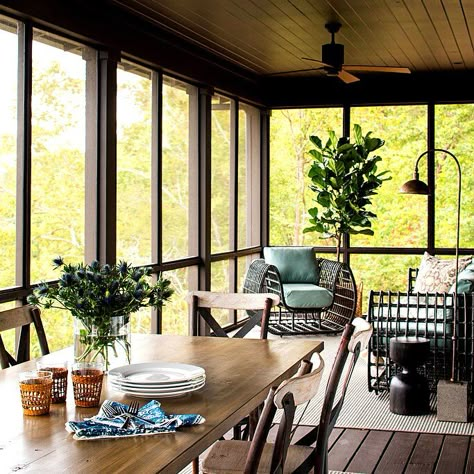 Screened Porch Ideas, Screened Porch Decorating, Ideas Terraza, Porch Kits, Screen Porches, Screened Porch Designs, Balkon Decor, Screened Porches, Building A Porch