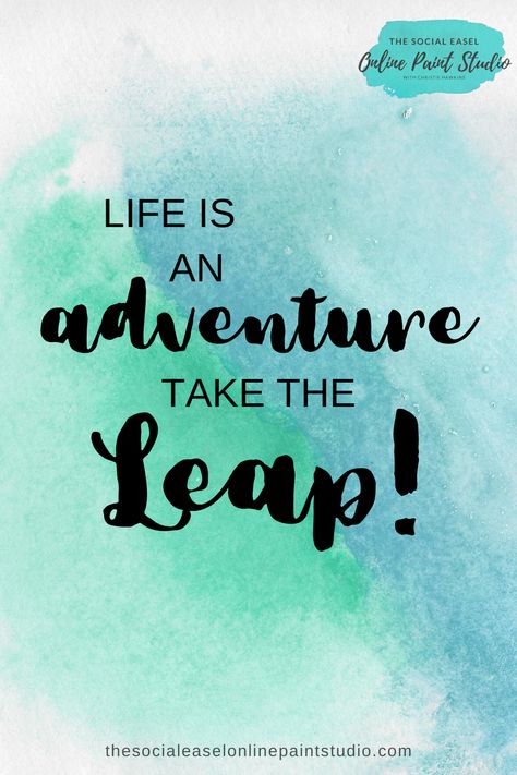 A few years ago I took the leap!.. Not only did I experience my first skydiving jump, but I also put my trust in God to take the leap of faith and grow my business. Fear can stop us from doing a lot of things! We have a tendency to build things up so big in our heads that it paralyzes us. Let your faith be bigger than your fears! #thesocialeaselonlinepaintstudio #quotes #inspirationalquotes Life Is An Adventure Take The Leap Starting A Small Business Learn A New Hobby Acrylic Painting Leap Quotes, Leap Day Quotes, Leap Year Quotes, Leap Of Faith Quotes, Social Easel, Letterboard Ideas, Manifestation Prayer, Adventure Quote, Grow My Business