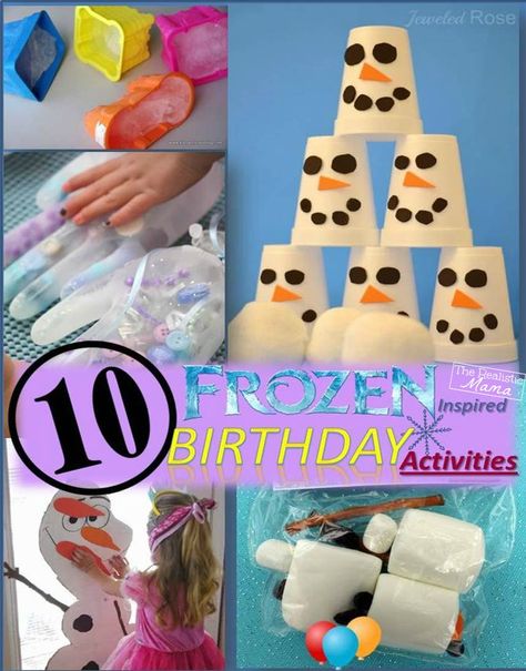 Everyone loves the Disney movie Frozen! It is trending to be a top birthday… Birthday Activities For Kids, Olaf Birthday, Frozen Bday Party, Elsa Birthday, Frozen Theme Party, Birthday Activities, Bumbo, Birthday Party Activities, Frozen Theme