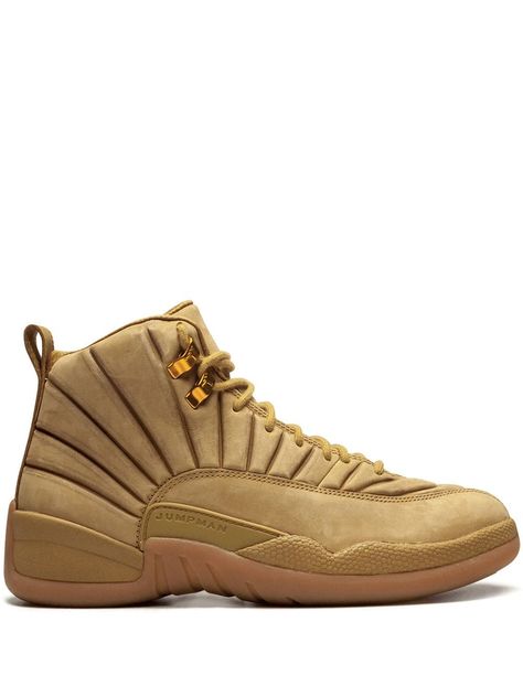 JORDAN JORDAN AIR JORDAN 12 RETRO PSNY SNEAKERS - BROWN. #jordan #shoes Steampunk Detective, Retro Nyc, Nike Air Jordan 8, Retro Gym, All Jordans, Champion Sneakers, Mens Fashion Sneakers, Sneakers Brown, Air Jordan 12