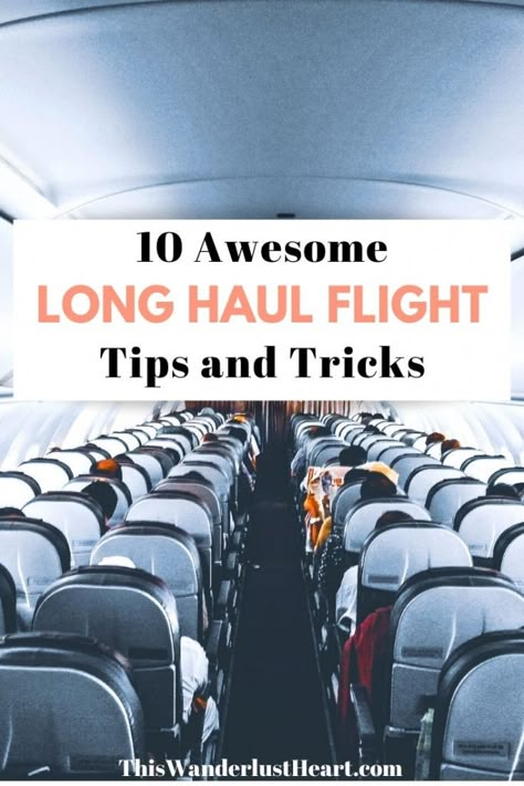 Long Plane Ride Tips, Long Haul Flight Tips, Surviving Long Flights, Long Flight Tips, Flight Tips, Travel Hacks Airplane, Air Travel Tips, Alaska Trip, Travel Life Hacks