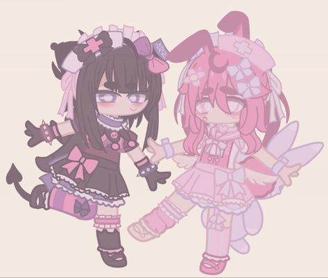 Cute Gacha Club Ocs, Sanrio Human Version, Gacha Club Ocs, Hello Kitty Clothes, Kuromi My Melody, Melody Hello Kitty, Gacha Ocs, Hello Kitty Characters, Kitty Drawing