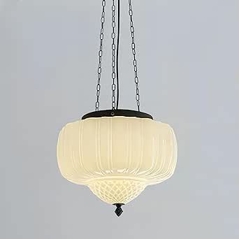 FCTWAKS Large Milk Glass Pendant Light, 14" Mid Century Modern Schoolhouse Ceiling Light Fixture, Vintage Chandelier for Bedroom, Dining Room,Hallway, 4*G9 Bulbs Included,White Milk Glass Pendant, Milk Glass Pendant Light, Room Amazon, Coastal Chandelier, Modern Hanging Lamp, Island Bedroom, Farmhouse Pendant Lighting, Farmhouse Vintage, Art Deco Chandelier