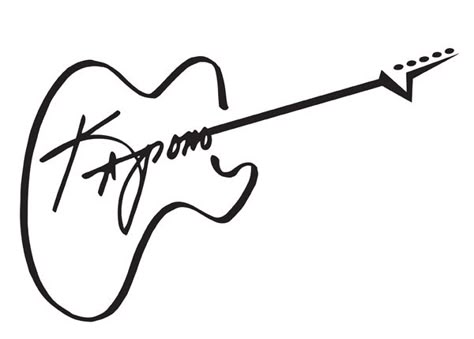 Y Signature Ideas, A Signature Ideas, Music Artist Logo, Cute Signature Ideas, Guitar Logo Design, Tato Grunge, Musician Logo, Music Logos, Guitar Tattoo Design