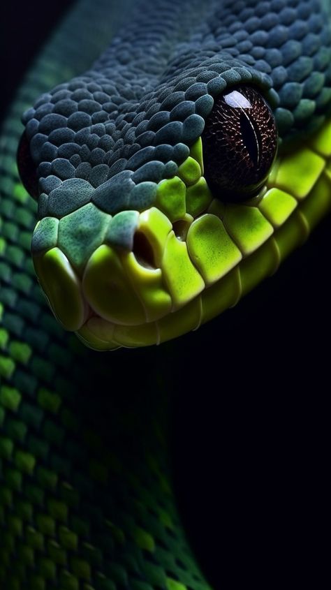 Snake Photography, Snake Green, Green Nature Wallpaper, Colorful Animal Paintings, Regard Animal, Wild Animal Wallpaper, Colorful Snakes, Snake Wallpaper, Wild Animals Pictures