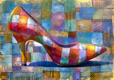 Realism Paintings, California Bay Area, Contemporary Realism, Graphic Arts Illustration, Realism Painting, Im Batman, Gcse Art, Vintage Sheet Music, Shoe Art