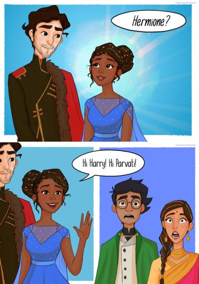 Hermione X Krum Fanart, Hermione And Krum Fanart, Loquacious Literature Harry Potter, Indian Harry Potter Fanart, Harry X Hermione Fanart, Indian Representation, Indian Harry Potter, Hermione Fanart, Harrypotter Fanart