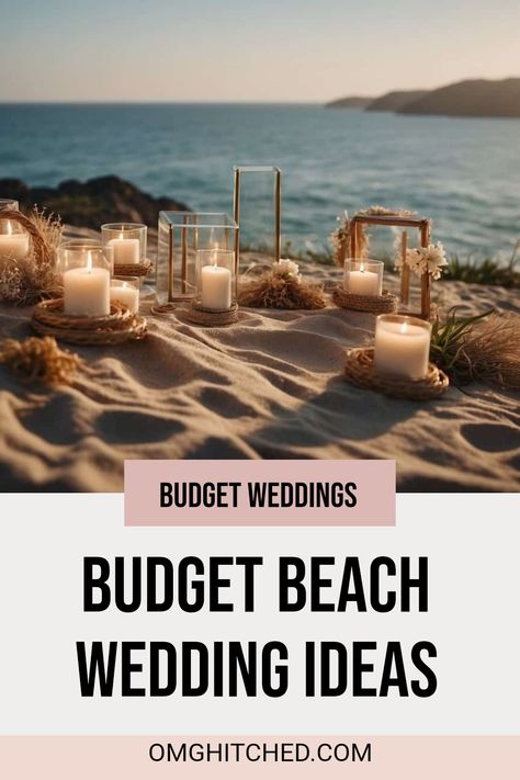 Dreaming of a beautiful beach wedding without spending a fortune? You can have it all! Discover creative ideas for a lovely, affordable seaside wedding that feels fresh and beautiful. Picture a cozy spot on the sand, decorated with charming, budget-friendly touches like simple flowers and handmade décor. This guide gives you tips on planning an elegant ceremony by the ocean that won't break the bank. Want the wedding of your dreams while being kind to your wallet? Dive into these ideas and make unforgettable memories that feel just right! Rustic Beach Wedding Decor Ideas, Romantic Beach Wedding Ideas, Small Beach Reception, Oceanfront Wedding Ceremony, Micro Beach Wedding Ideas, Coastal Beach Wedding, October Beach Wedding, Beach Wedding Ideas On A Budget, Small Beach Wedding Ideas