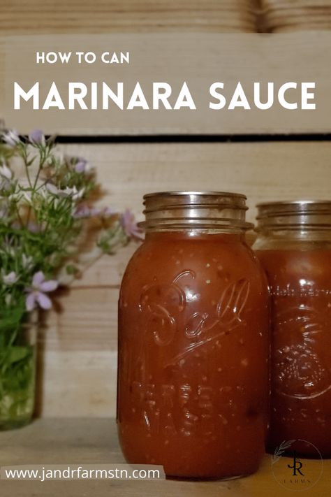 Pressure Can Marinara Sauce, Marinara Sauce To Can, Canning Homemade Marinara Sauce, Home Canned Marinara Sauce, Best Marinara Sauce For Canning, Italian Pasta Sauce For Canning, Pressure Canning Pasta Sauce, Homade Marinara Sauce Recipes, Homemade Marinara Sauce For Canning