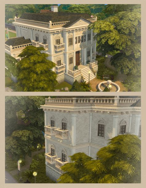 You can download the building from the boosty link or from my gallery. 🦣✨ #sims4 #thesims4 #sims #симс4 ##TS4 #ts4lots #tsr #TheSims #thesims4lots #nocc Sims 4 No Cc, Sims 4 Decades Challenge, The Sims 4 Lots, Sims Freeplay Houses, Sims 4 Speed Build, Sims 4 House Building, Vintage House Plans, Sims 4 House Design, Sims Building