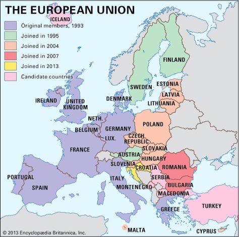 Map/Still:The countries of the European Union. Parts Of Speech Activities, Map Of Britain, European Flags, Germany Poland, 6th Grade Social Studies, Belgium Germany, Dividend Income, Kids Homework, List Of Countries