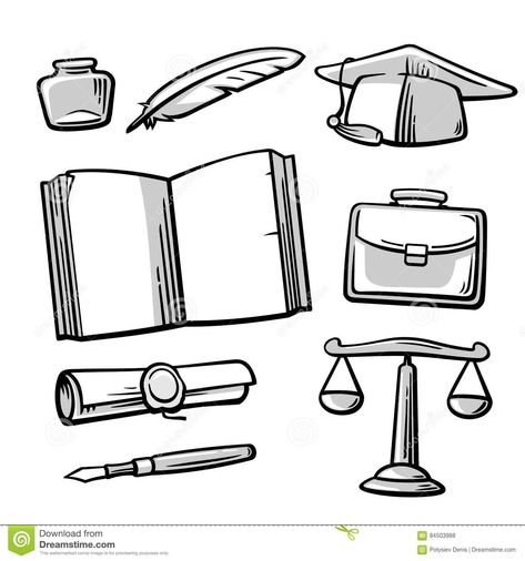 Photo about Set of vintage symbols on the subject of school, college, university and education. Illustration of paper, engraving, school - 84503988 College Canteen Memory Drawing, College Doodles, University Doodle, University Drawing Illustrations, University Symbol, Bullet Journal University, Vintage Symbols, British College, Education Illustration