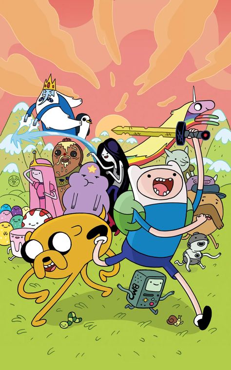 Adventure Time Phone Wallpaper, Improve Art, Adventure Time Poster, Art Adventure Time, Adventure Time Tattoo, Tipografi 3d, Time Wallpaper, Adventure Time Characters, Adventure Time Wallpaper