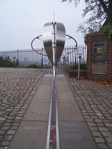 Meridian line at Greenwich is the Prime meridian of the world, Longitude 0 deg 0' 0" which defines GMT. Greenwich Observatory, Greenwich Meridian, Prime Meridian, Meridian Lines, London Docklands, Virtual Travel, London Places, England And Scotland, London Town