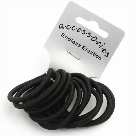 Set of 12 Black Thick Snag Free Endless Hair Elastics Bobbles Hair Bands, http://www.amazon.co.uk/dp/B006ZCY6N4/ref=cm_sw_r_pi_awd_y9cLsb11CE5JC Teen Christmas Wishlist, Black Hair Band, High School Bags, Hair Acessories, Hair Bobbles, Cute School Supplies, Beauty Packaging, Elastic Hair Bands, Fashion Hair Accessories