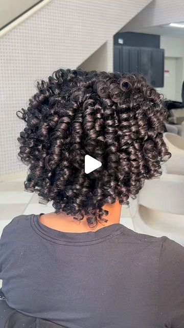 Rod Set On Natural Hair, Short Permed Hair, Perm Rod Set, Curly Weave Hairstyles, Perm Rods, Spiral Curls, Hair Techniques, The Blueprint, Natural Styles