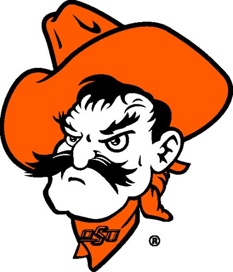 The Secondary Logo of the Oklahoma State Cowboys (NCAA n-r) from 2001-Pres Oklahoma State Football, Osu Cowboys, Ou Football, Go Pokes, Oklahoma State Cowboys, Oklahoma State University, University Logo, University Of Oklahoma, College Logo