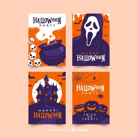 Halloween Web Design, Flat Design Poster, Marcos Halloween, Halloween Party Poster, Halloween Web, Ghost Decor, Halloween Social, Print Design Template, Poster Halloween