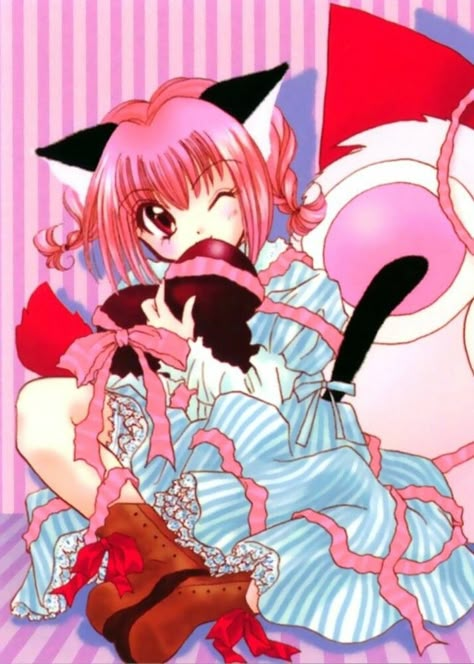 Mew Mew, Tokyo Mew Mew, Pink Hair, A Cat, Tokyo, Bed, Anime, Hair, Pink