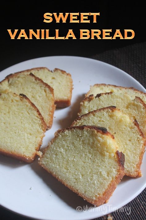 Vanilla Bread Loaf Recipe, Vanilla Bread Loaf, Vanilla Quick Bread, Vanilla Loaf Cake Recipe, Vanilla Bread Recipe, Flavoured Bread, Vanilla Loaf, Vanilla Loaf Cake, Vanilla Bread