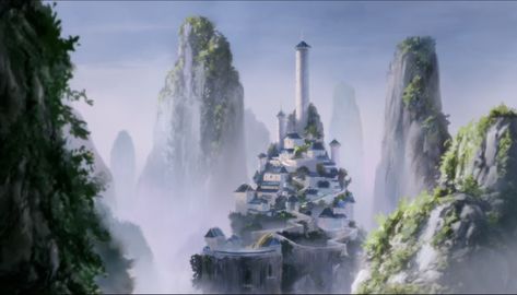 Southern Air Temple Avatar, Atla Prints, Ghibli Gouache, Southern Air Temple, Tattoo Prep, Water Nation, Korra Season 2, Air Temple, Air Nomads