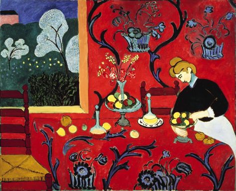 Henri Matisse, Harmony In Red - Painting of The Week - DailyArtMagazine.com - Art History Stories