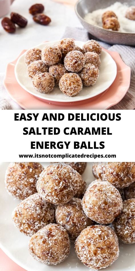 Salted Caramel Almond Balls, Sweet And Salty Healthy Snacks, Caramel Protein Balls, Salted Caramel Protein Balls, Quest Salted Caramel Protein Recipes, Bliss Balls Recipe, Christmas Protein Balls, Sugar Free Energy Balls, Bliss Balls Healthy