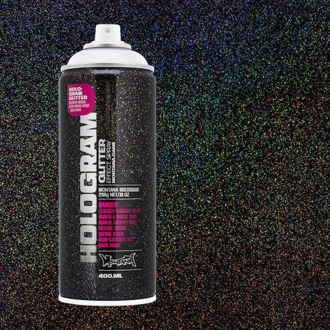 Montana Hologram Glitter Effect Spray Paint | Michaels Lowes Paint, Glitter Spray Paint, Glitter Spray, Spray Paint Art, Mineral Spirits, New Dimension, Led Ring Light, Diy Crafts To Do, Cricut Creations