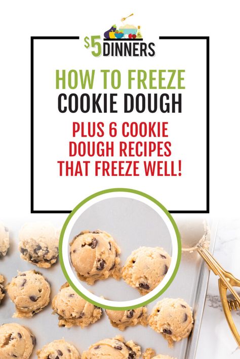 Cookie Dough For Freezing, Cookie Dough Recipes To Freeze, Cookie Dough That Freezes Well, How To Freeze Cookie Dough, Freezing Cookies Best Way To, Make Ahead Cookie Dough To Freeze, Frozen Cookie Dough Recipe, Freezable Cookie Dough, Freezer Cookie Dough