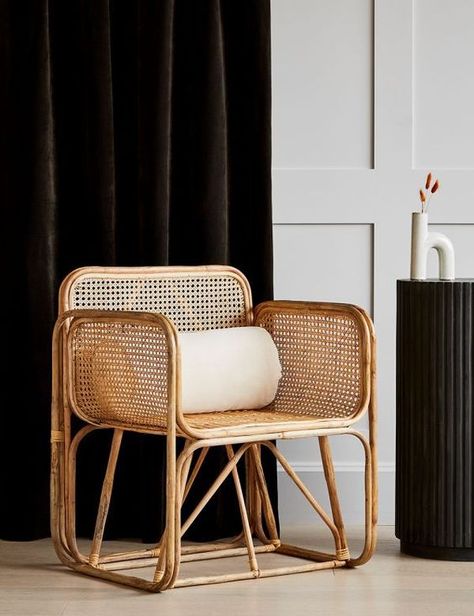 Sustainability In The Home: Bamboo | Living In Design Chair Design Modern, Bamboo Chair, Love Chair, Bamboo Furniture, Furniture Trends, Furniture Hacks, Rattan Chair, Rattan Furniture, Occasional Chairs