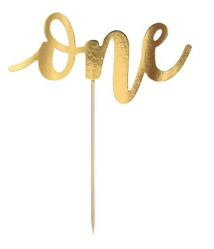 Birthday Topper, Gold Cake Topper, Art Origami, Baby Belly, Happy 1st Birthdays, Gold Party, First Birthday Cakes, Cake Inspiration, Mini Cupcakes