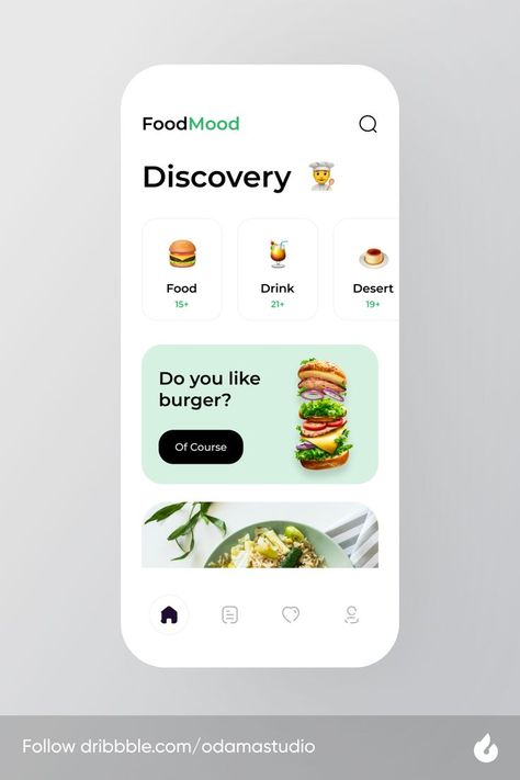 Food App Ui Design, Food App Design, Best Food Recipes, Food Web Design, App Inspiration, Recipe App, App Design Layout, Android App Design, Mobile Application Design